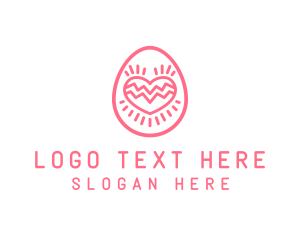 Dating - Pink Dating Egg logo design