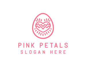 Pink Dating Egg  logo design