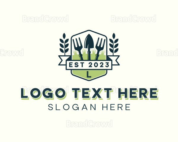 Landscaping Garden Tools Logo