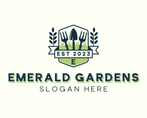 Landscaping Garden Tools logo design