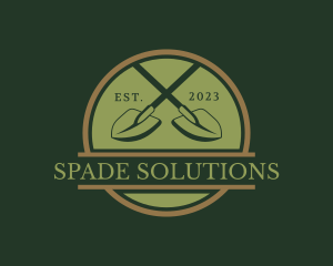 Spade Tool Badge logo design