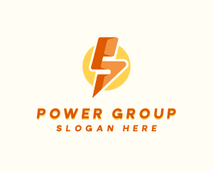 Power Cable - Lightning Bolt Letter S logo design