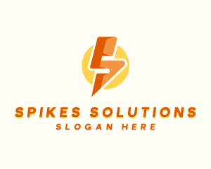 Lightning Bolt Letter S logo design