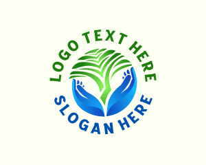 Forest - Hand Tree Foundation logo design