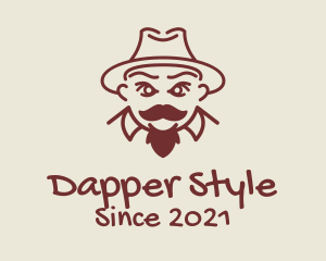 Dapper - Fedora Hat Gentleman logo design