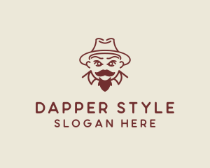 Dapper - Fedora Hat Gentleman logo design