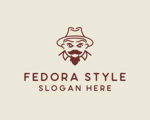 Fedora - Fedora Hat Gentleman logo design