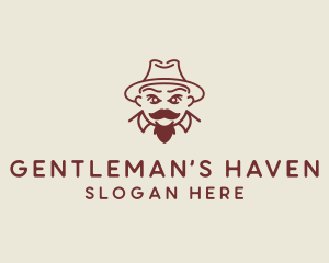 Fedora Hat Gentleman  logo design