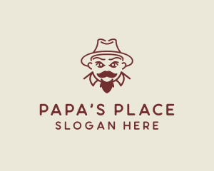 Fedora Hat Gentleman  logo design