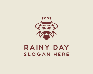 Fedora Hat Gentleman  logo design