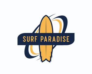 Surfing Beach Resort logo design