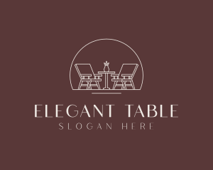 Table Chair Interior Designer logo design