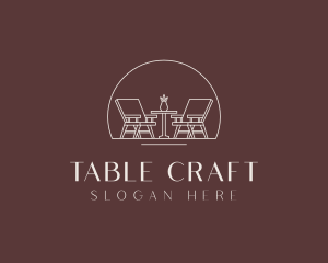 Table - Table Chair Interior Designer logo design