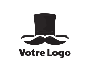 Black Man - Mister Top Hat logo design