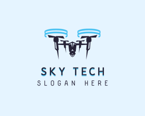 Quadrotor Drone Videography logo design