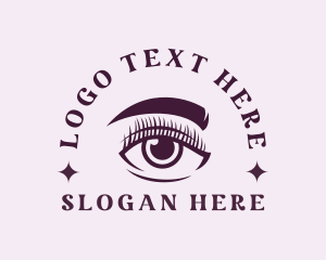 Beauty Vlogger - Eyelash & Eyebrow Salon logo design