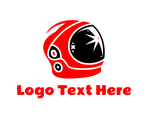 Starry - Space Astronaut Helmet logo design