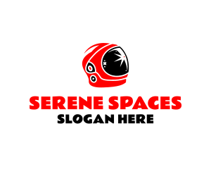 Space Astronaut Helmet logo design