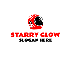 Starry - Space Astronaut Helmet logo design