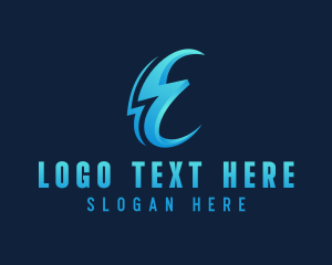 Electricity Power Bolt logo design