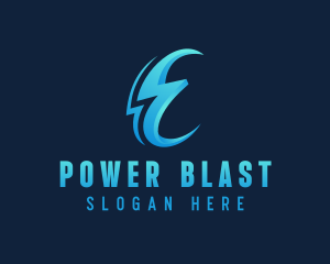 Electricity Power Bolt logo design