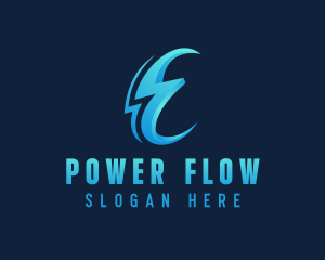 Electricity Power Bolt logo design