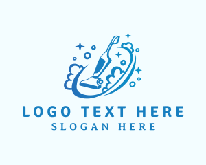 Clean - Sparkle Clean Vacuum logo design