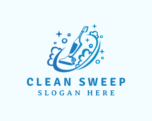 Sparkle Clean Vacuum  logo design