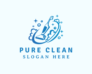 Sparkle Clean Vacuum  logo design