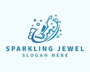 Sparkle Clean Vacuum  logo design