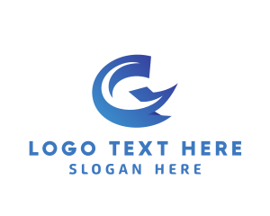 Mobile - Blue 3D Letter G logo design