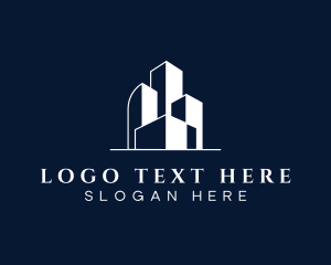 Condominium - Architecture Building Property logo design