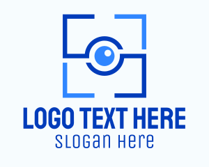 Blue - Minimalist Camera Frame logo design