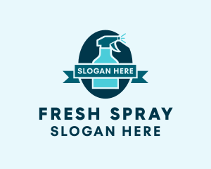 Spray - Sanitation Cleaning Spray logo design
