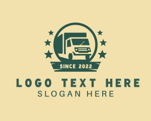 Removalist - Green Delivery Truck logo design