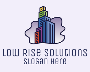 High Rise City Building  logo design