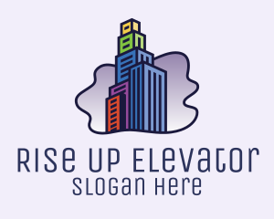 High Rise City Building  logo design