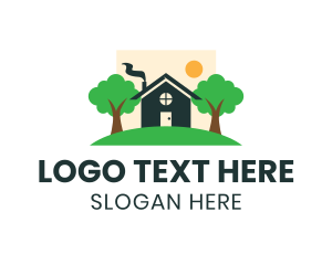 Home Cleaning - Cute Cozy House logo design