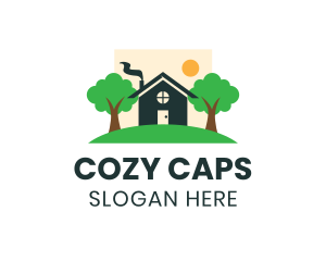 Cute Cozy House logo design