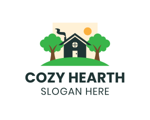 Cute Cozy House logo design