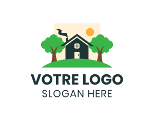 Property Developer - Cute Cozy House logo design