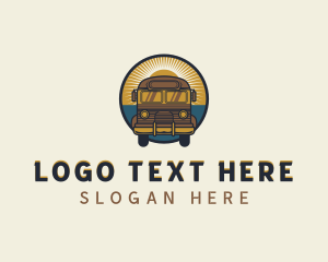 Tourist - Travel Bus Vacation logo design