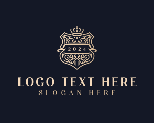 Wedding - Royal Crown Shield logo design