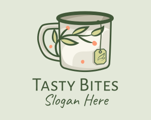 Green Herbal Tea Mug  Logo