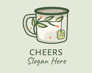 Green Herbal Tea Mug  Logo