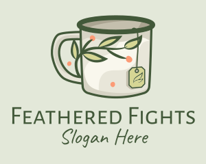 Green Herbal Tea Mug  logo design