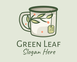 Herbs - Green Herbal Tea Mug logo design