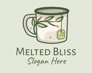 Green Herbal Tea Mug  logo design