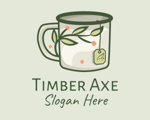 Green Herbal Tea Mug  logo design