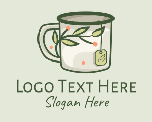 Green Herbal Tea Mug  Logo